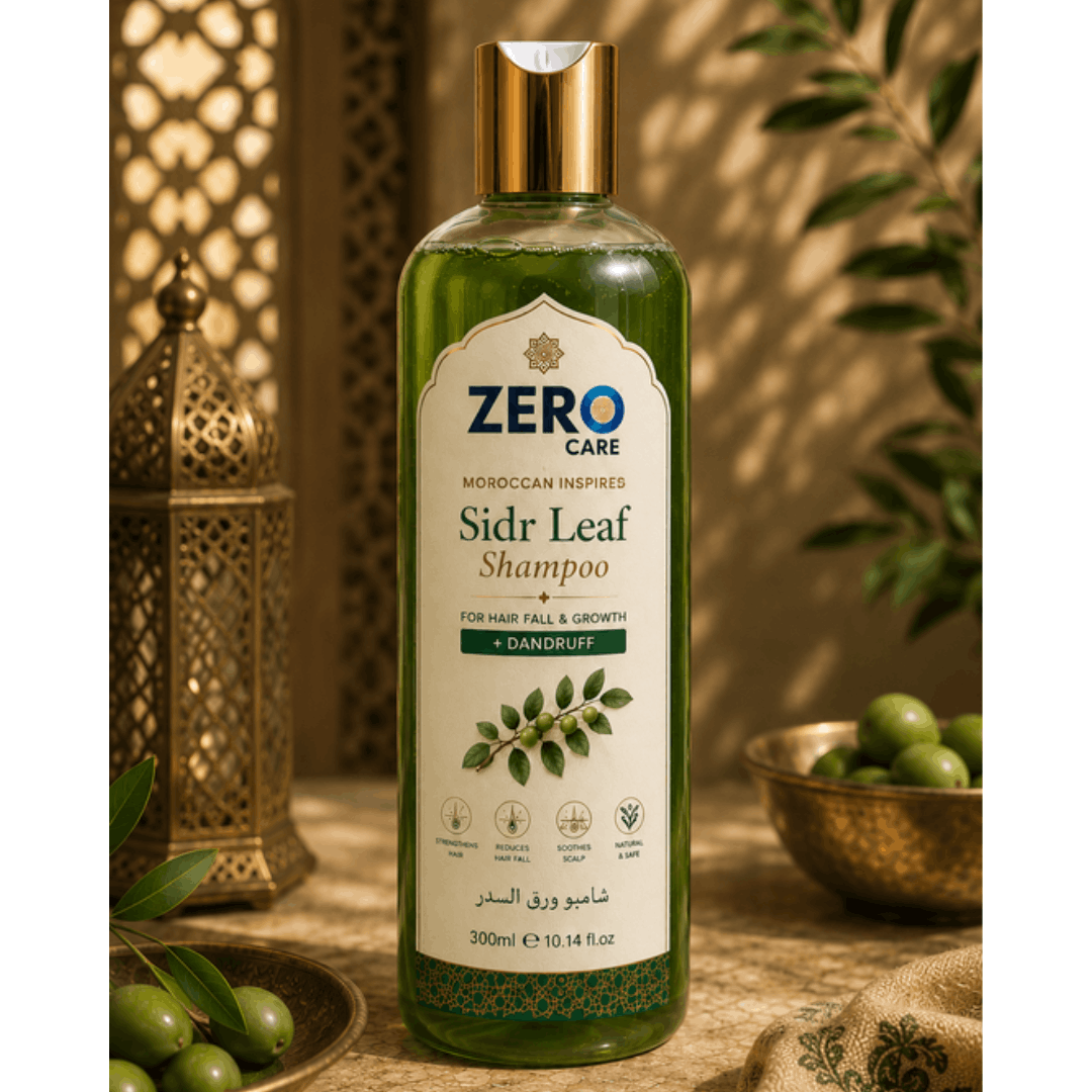 Sidr Leaf Shampoo – Moroccan Hammam Hair Fall, Growth & Anti-Dandruff Shampoo (300ml)