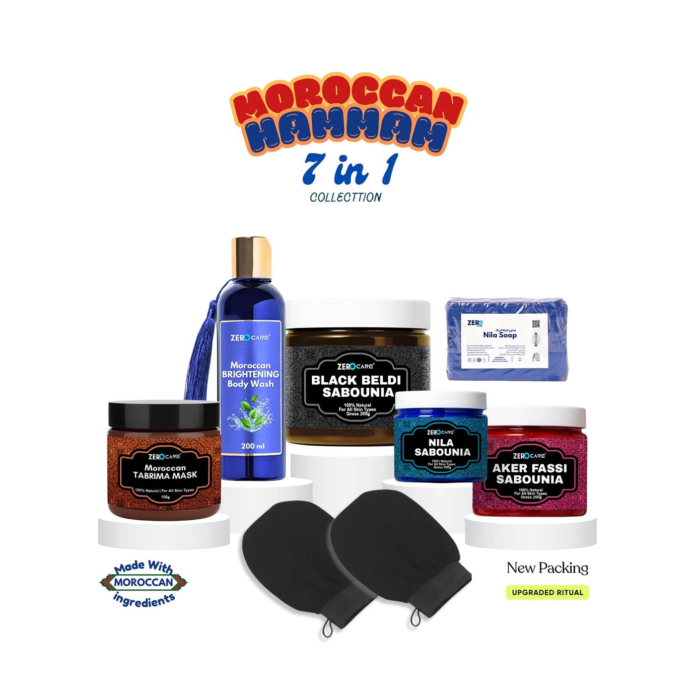 7 - in - 1 Moroccan Pre Wedding Glow Combo - ZC | Zero Care