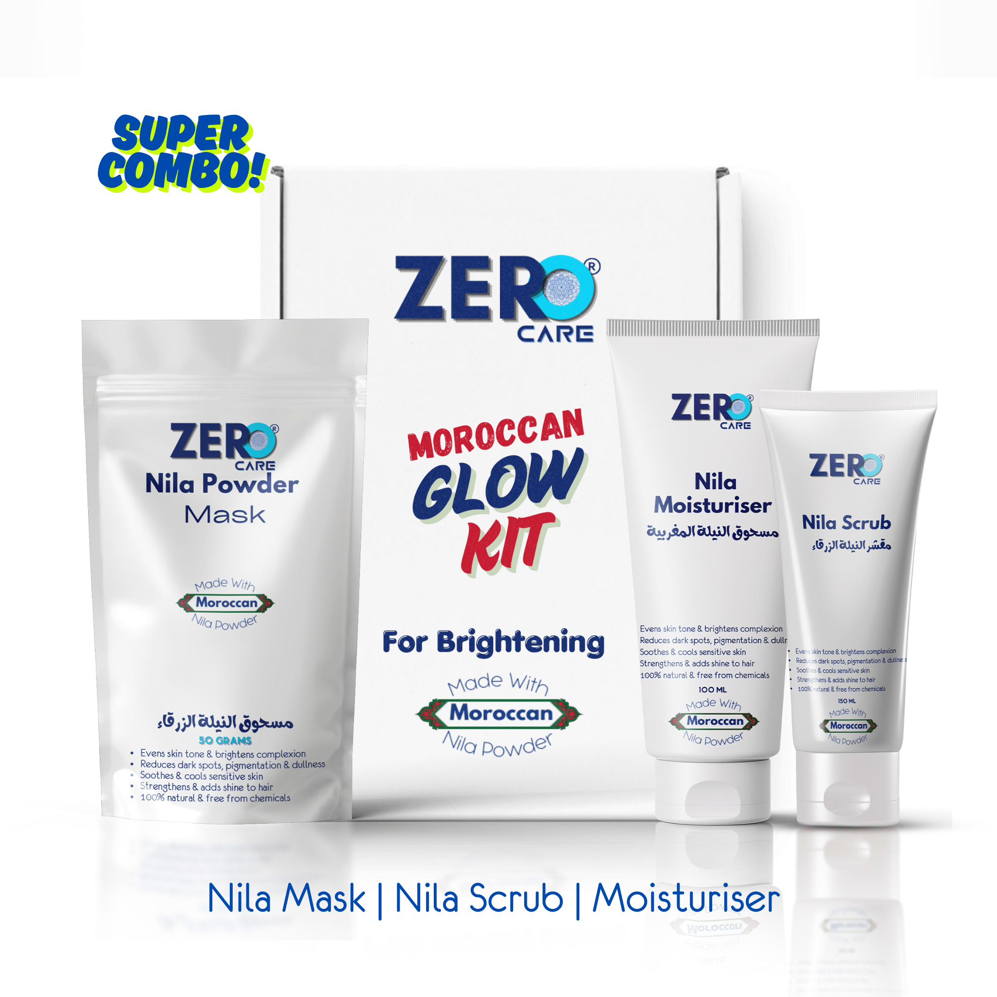 3 in 1 Moroccan Nila Powder Trio Deal - ZC | Zero Care