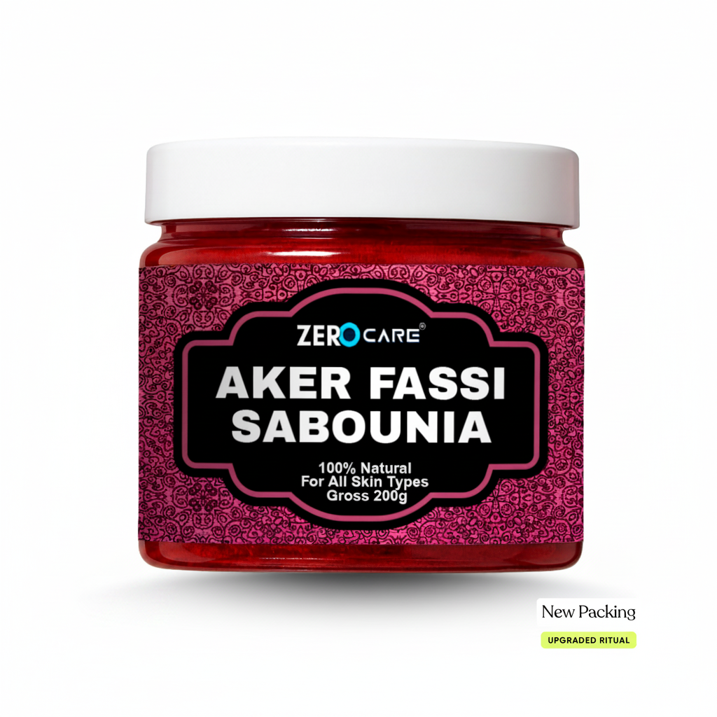Aker Fassi Sabounia 200ml - Moroccan Pink Glow Soap - Zero Care
