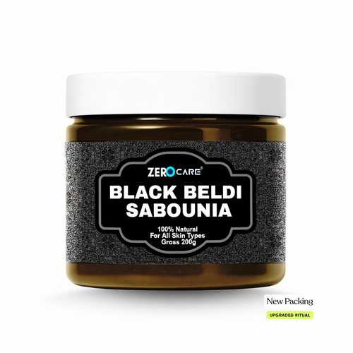 Black Beldi Sabounia Jar - Moroccan Black Soap Pakistan