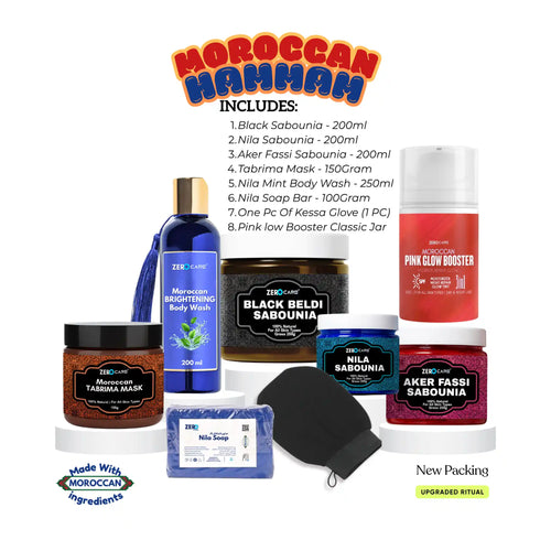 7-in-1 Moroccan Pre Wedding Glow Combo - What's included in the kit