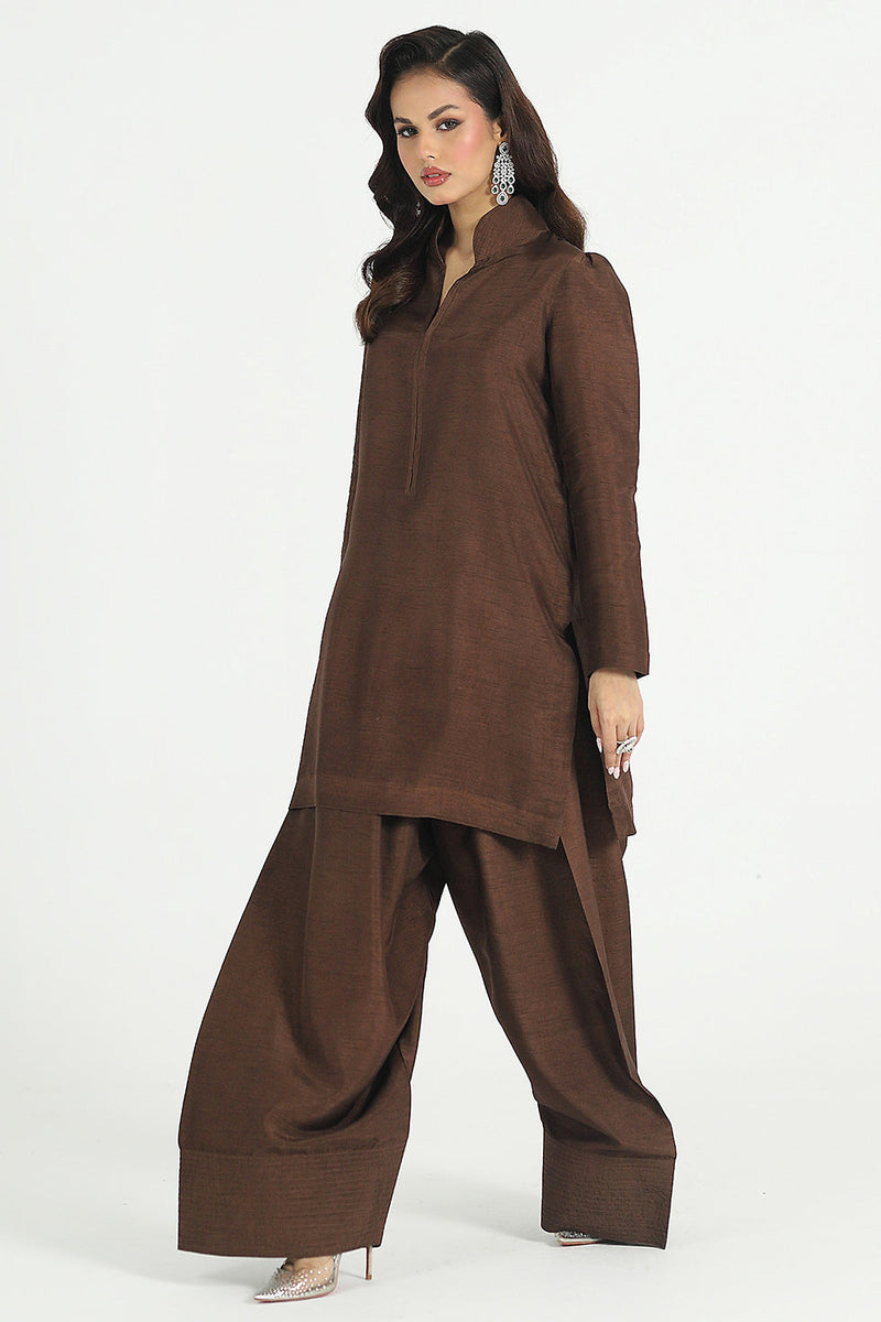 ZC 05 | Brown - Korean Raw Silk