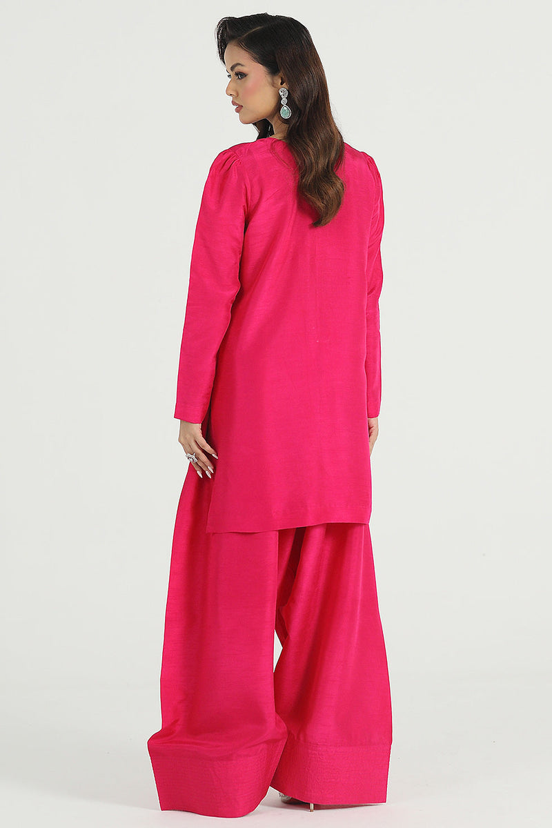 ZC 01 | Shocking Pink - Korean Raw Silk