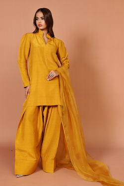 ZC 02 | Mustard - Korean Raw Silk