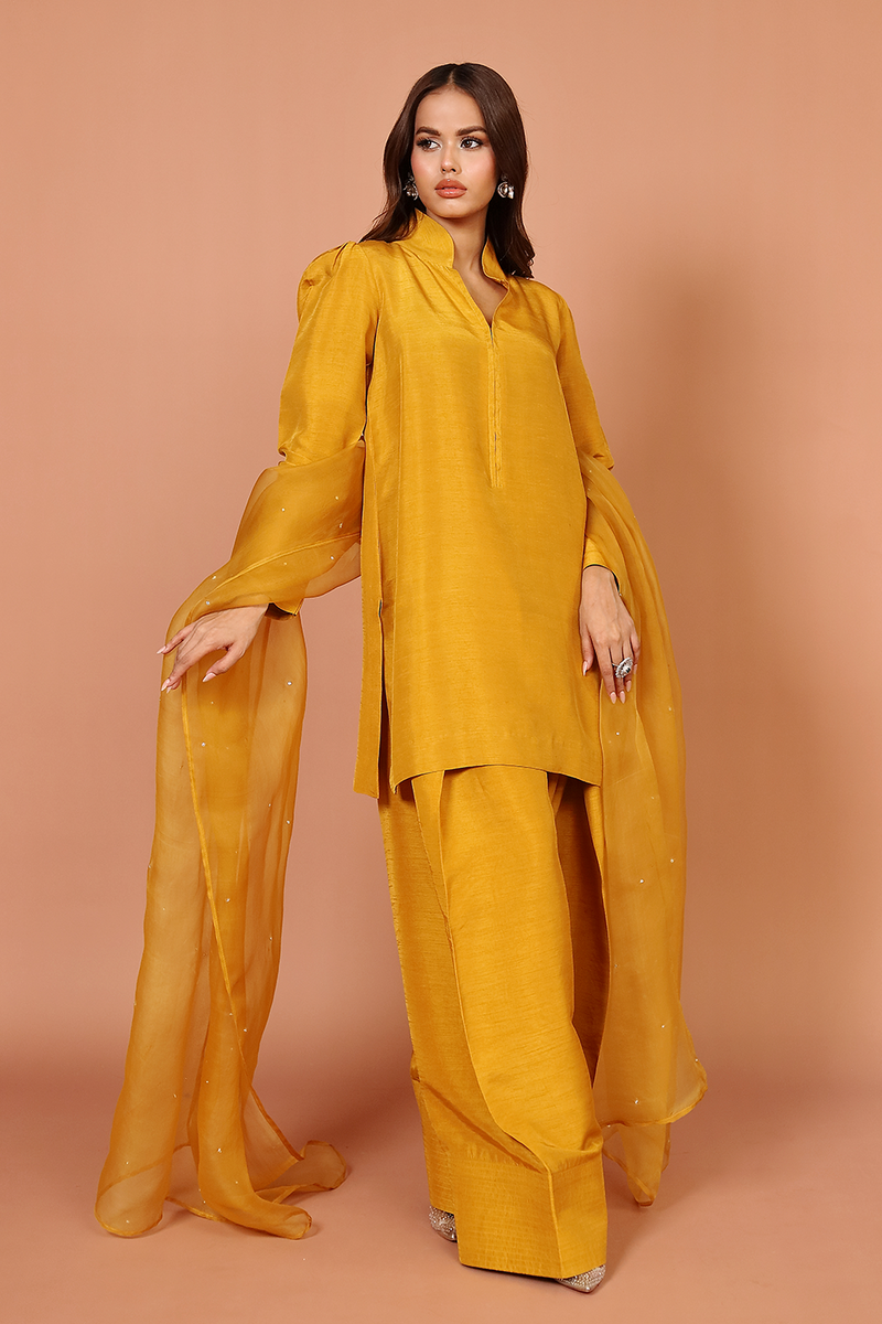 ZC 02 | Mustard - Korean Raw Silk