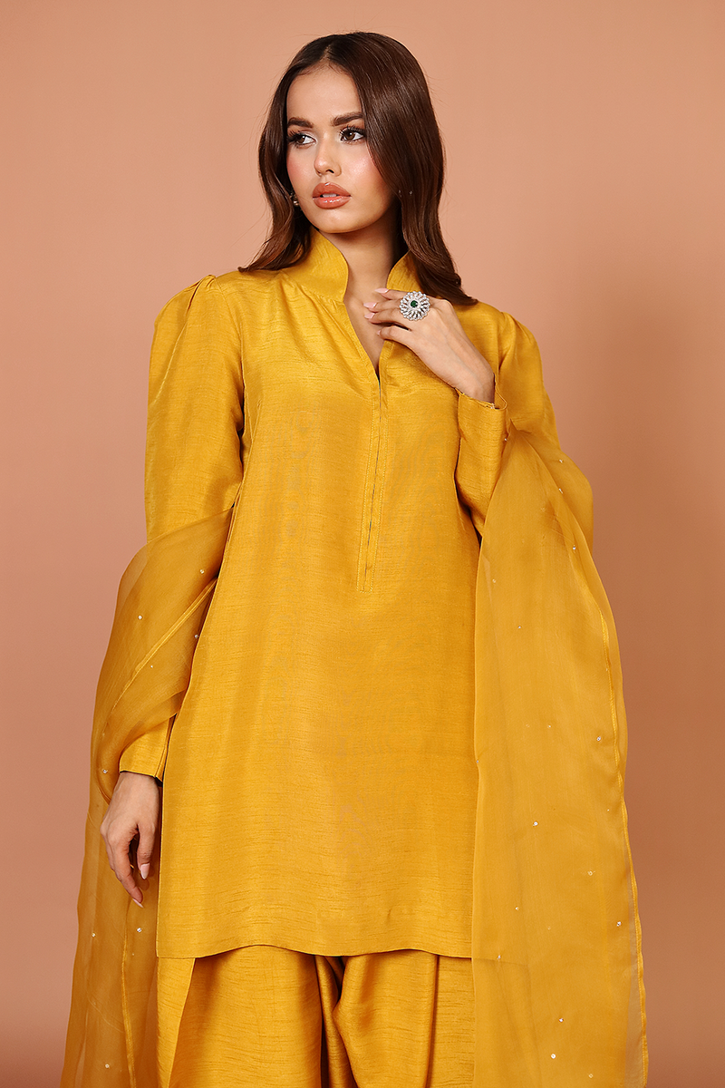 ZC 02 | Mustard - Korean Raw Silk