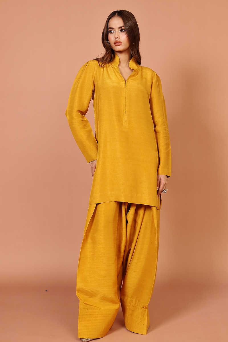 ZC 02 | Mustard - Korean Raw Silk