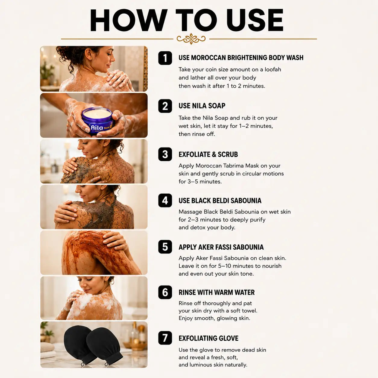 7-in-1 Moroccan Pre Wedding Glow Combo