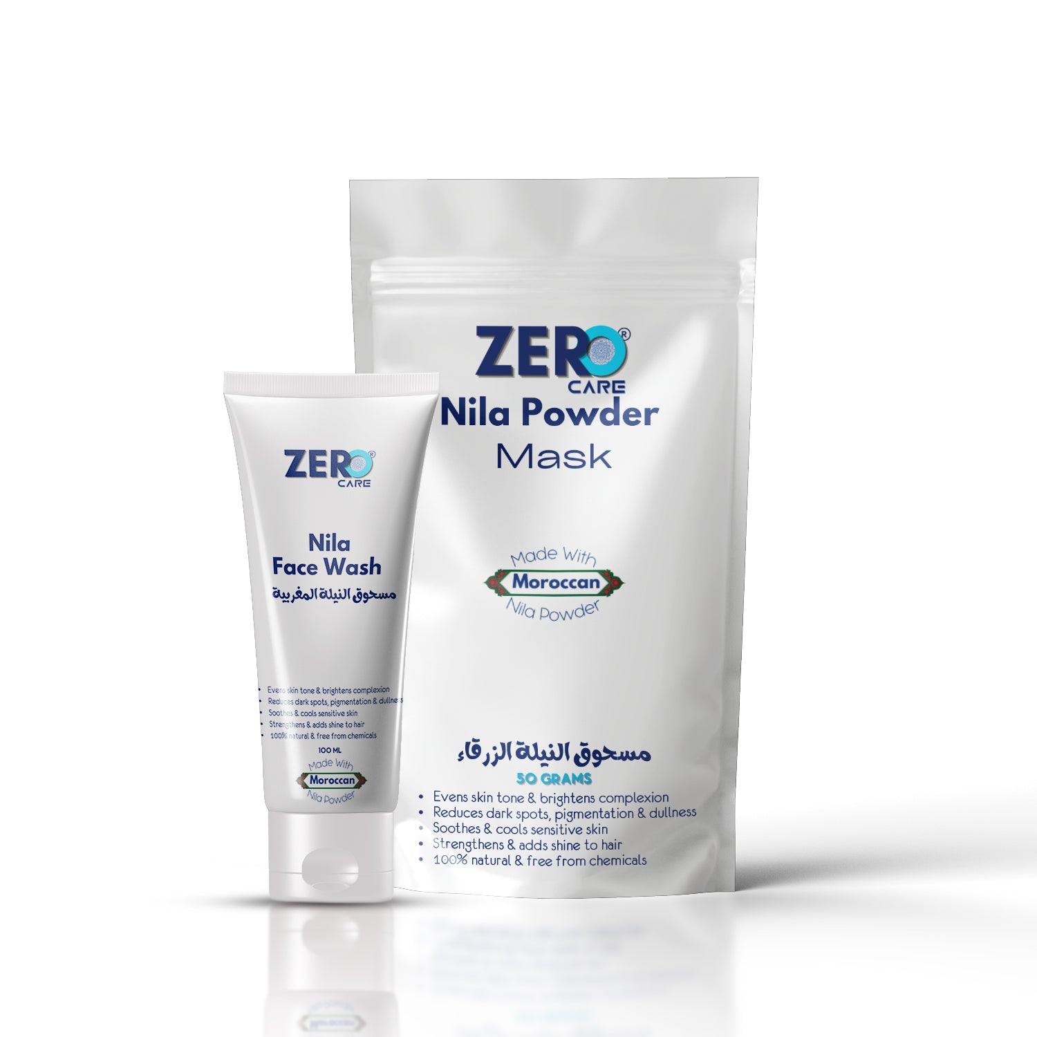 Moroccan Nila Powder + Face Wash Duo - ZC | Zero Care