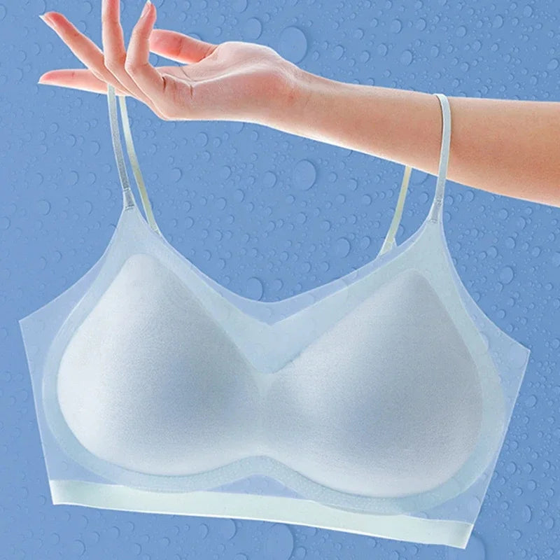 Pack Of 2 | Ultra-thin Seamless Bra Ice Silk Breathable Thin Section Wireless