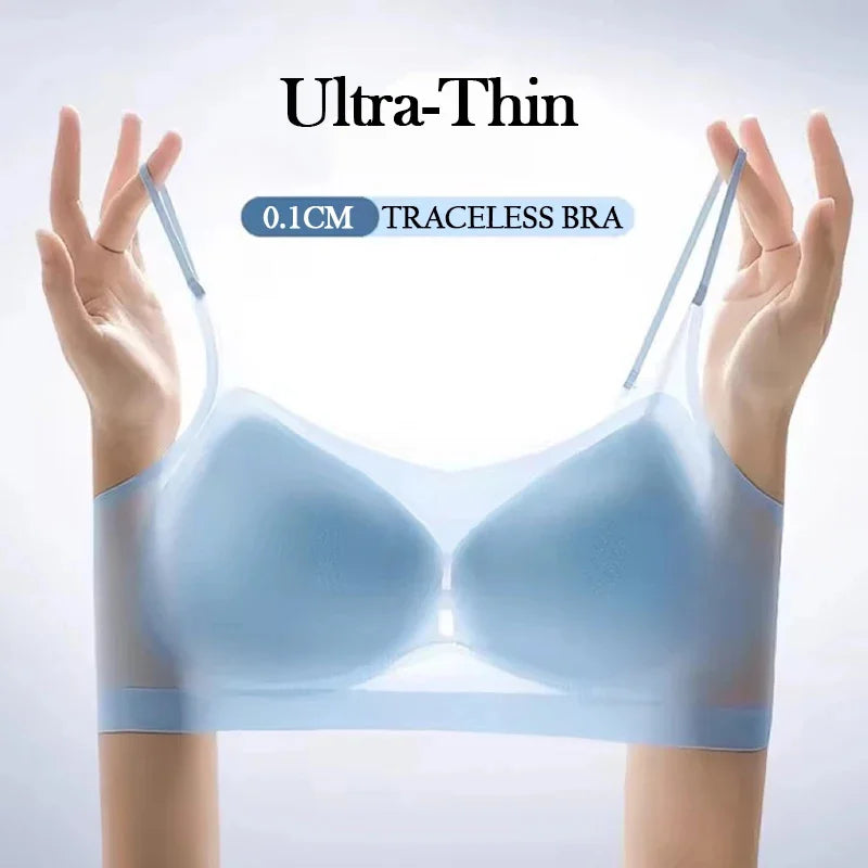 Pack Of 2 | Ultra-thin Seamless Bra Ice Silk Breathable Thin Section Wireless