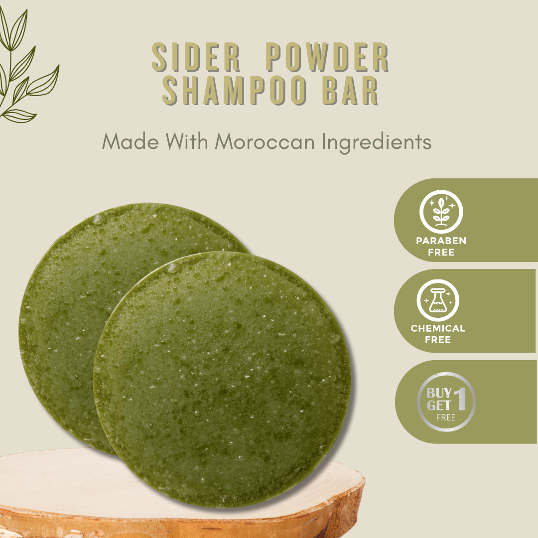 Moroccan Sidr Powder Shampoo Bar Pack of 2
